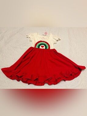 Girl August “The Heart Of Whoville” Holiday Twirl Dress/Lounge-Size 5